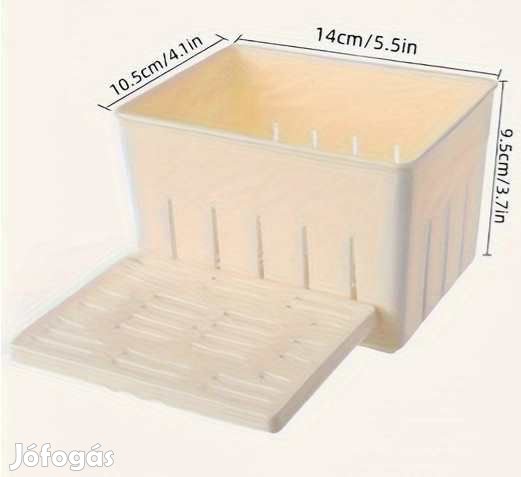 MŰanyag Sajtforma Nyomólappal 10,5x14x9,5cm (5600)