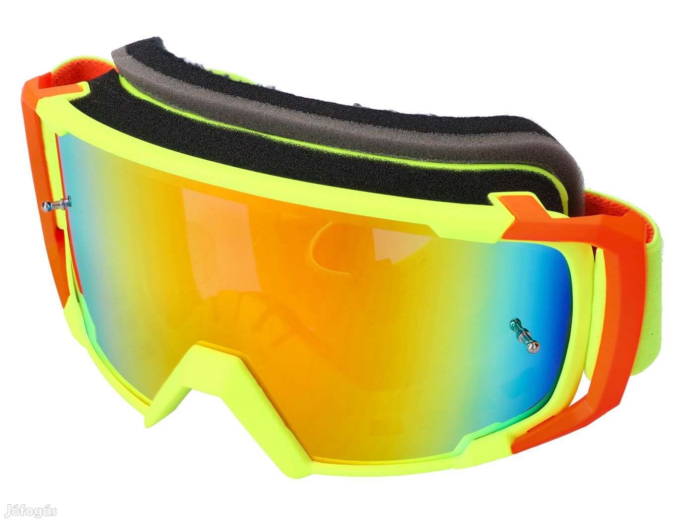 MX Goggles S-Line Scrub fluo sárga / piros - Irídium sárga