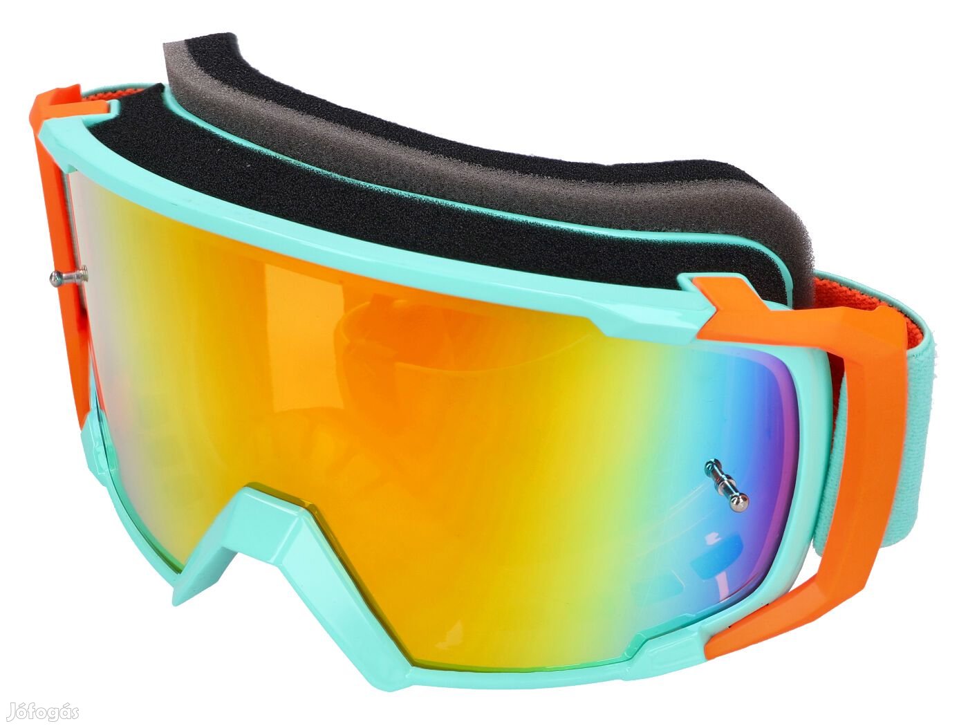 MX Goggles S-Line Scrub kék / narancssárga - Iridium narancssárga