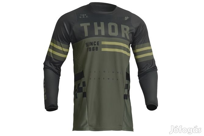 MX Gyermek Jersey Thor Pulse Combat hadizöld SM