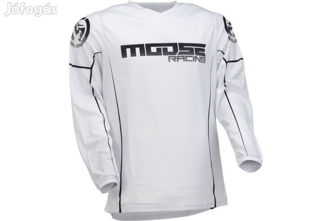 MX Jersey Moose Racing Qualifier fekete/fehér 3X