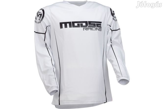 MX Jersey Moose Racing Qualifier fekete/fehér 4X