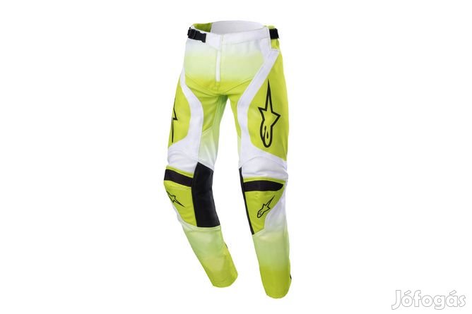 MX Nadrág Alpinestars Gyerek Racer Push neon sárga/fehér 24