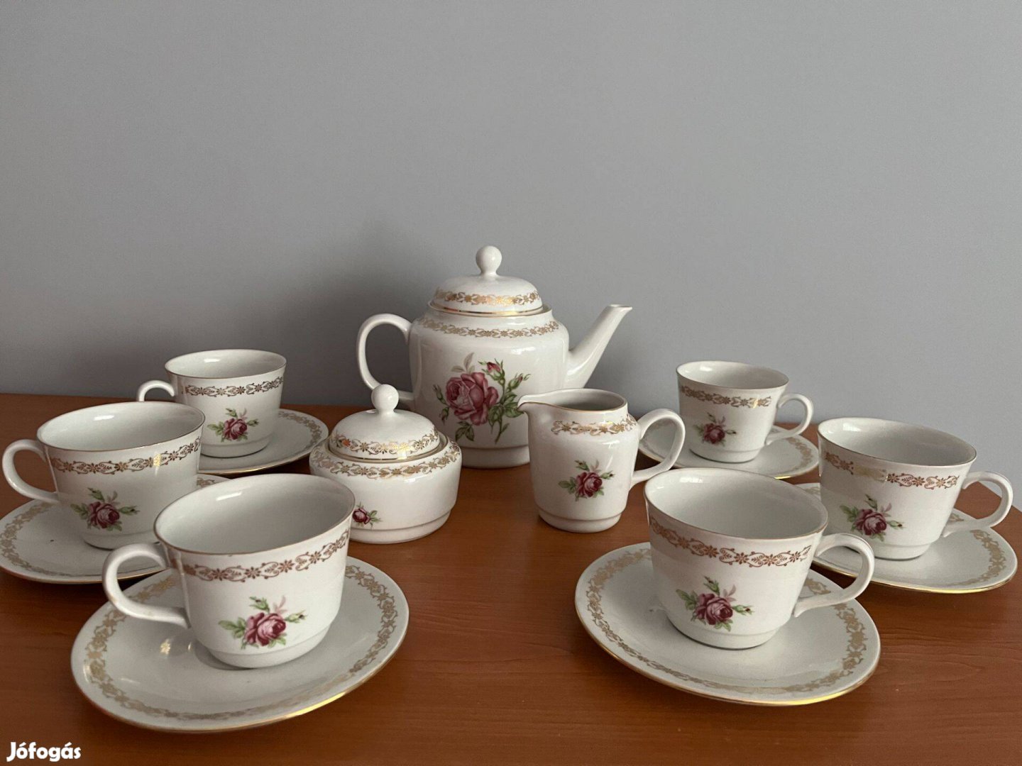 MZ Moritz Zdekauer porcelán teás készlet