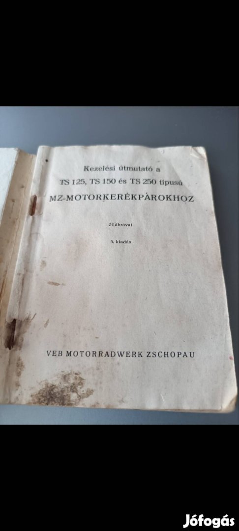 MZ TS 125-150-250 kezelési könyv