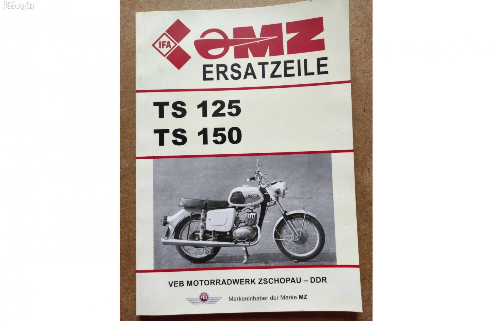 MZ TS 125, 150 motorkerékpár alkatrészkatalógus
