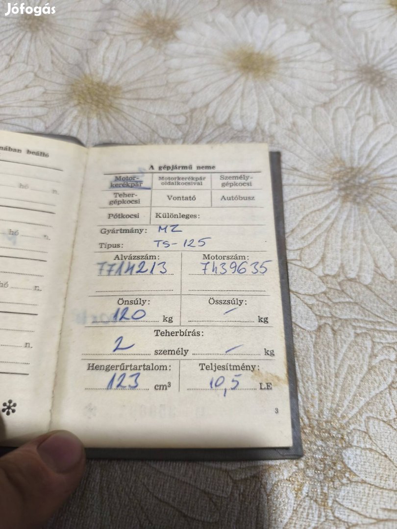 MZ TS 125 dokumentum