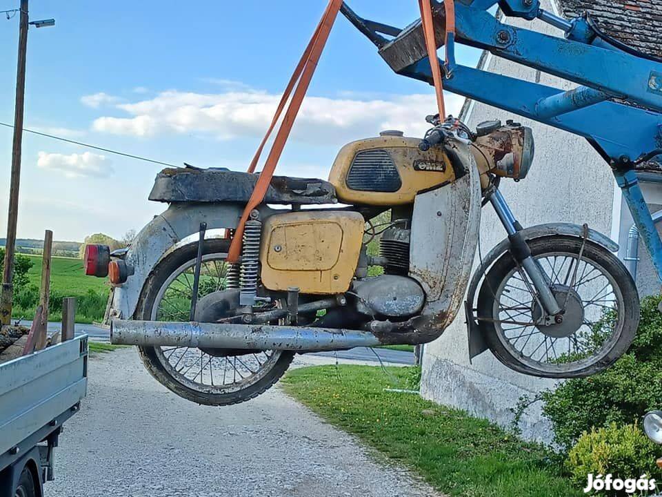 MZ TS 125-ös,papirok nélkűli,rozsdaboglya alkatrész eladó