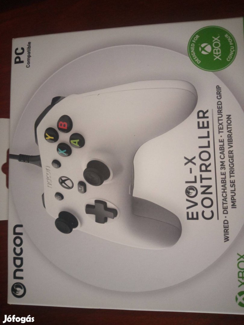 M-31. Xbox One - Pc Nacon Evol-X Fehér Vezetékes Controller Új