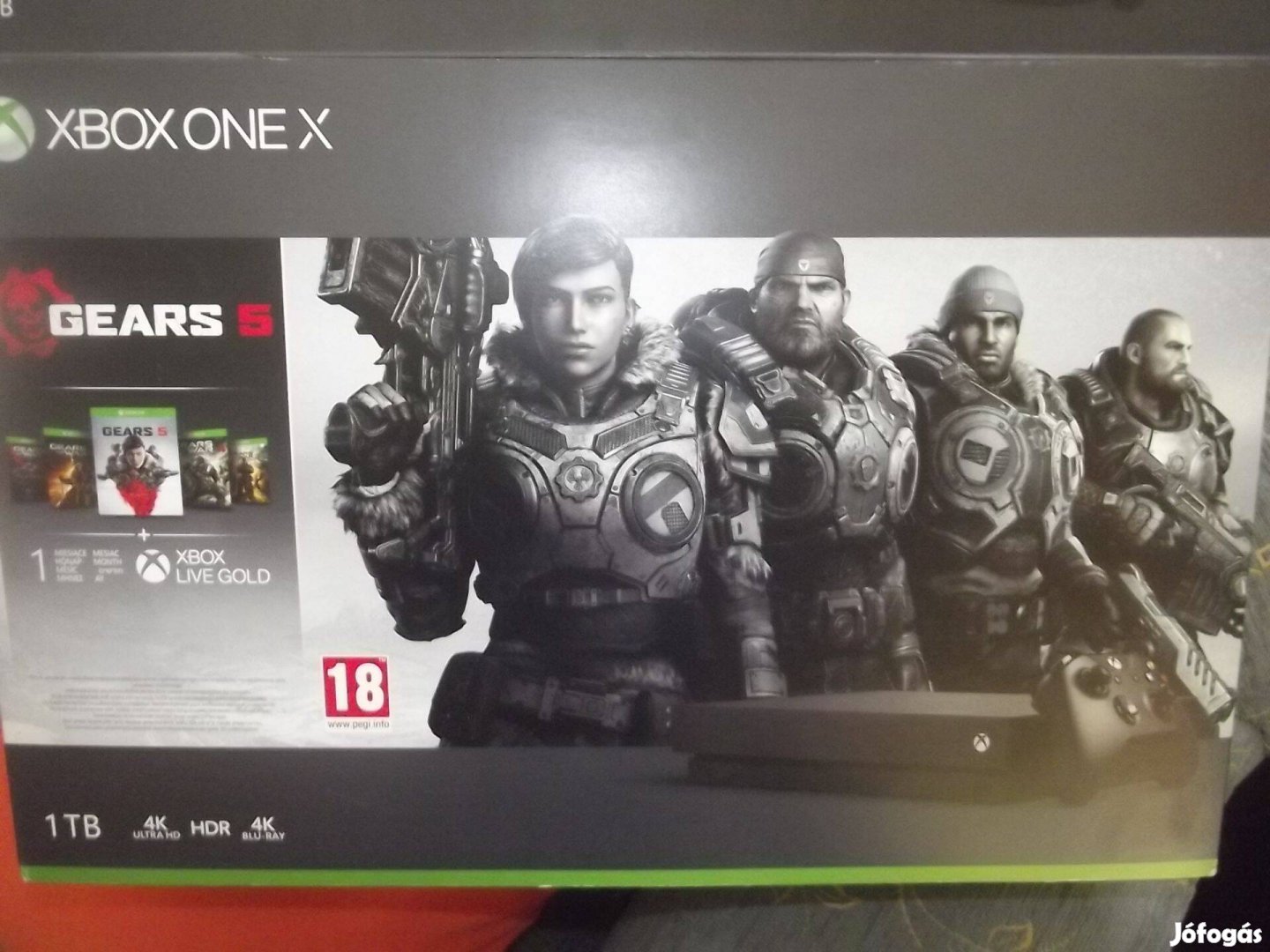 M-32. Xbox One X 1 Tb Gép + Tartozékok + 56 Db Csúcs Eredeti Játék