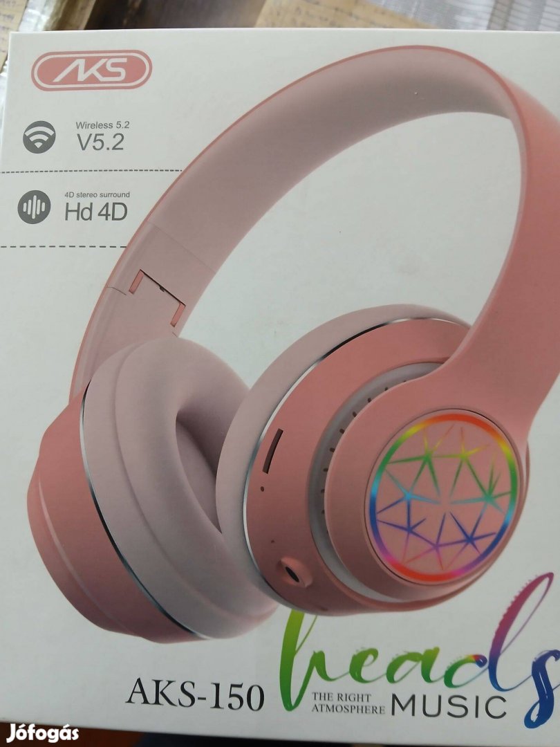 M-33. Blutouth Fejhallgató AKS-150 Barack Szinű Új Bontatlan