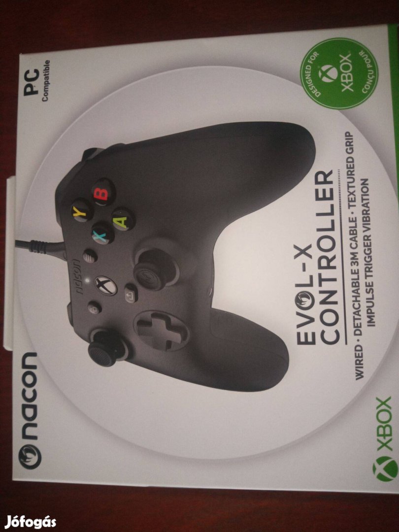 M-33. Xbox One - Pc Nacon Evol-X Fekete Vezetékes Controller Új