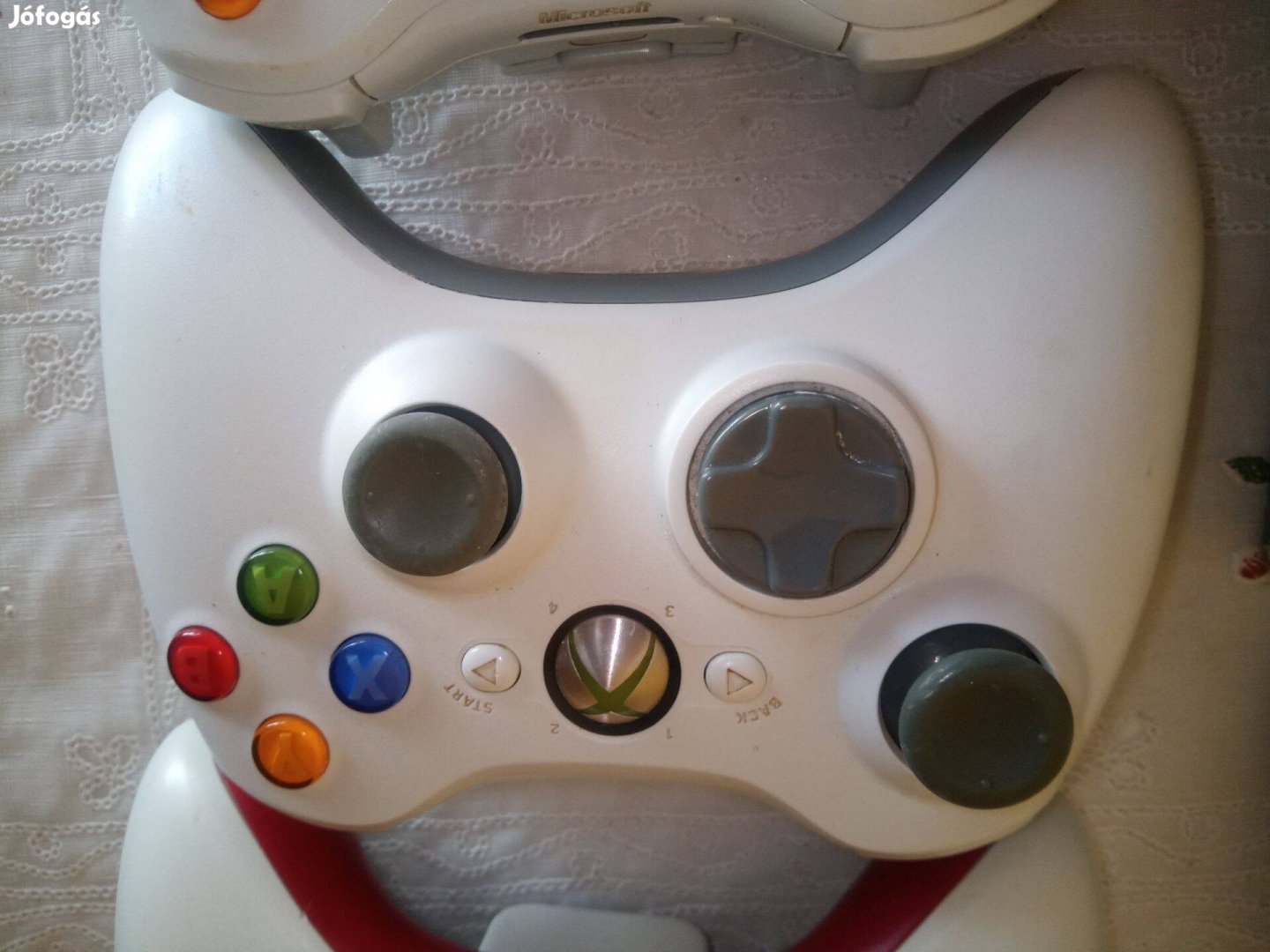 M-37 Xbox 360 Fehér Vezeték Nélküli Controller Újszerű