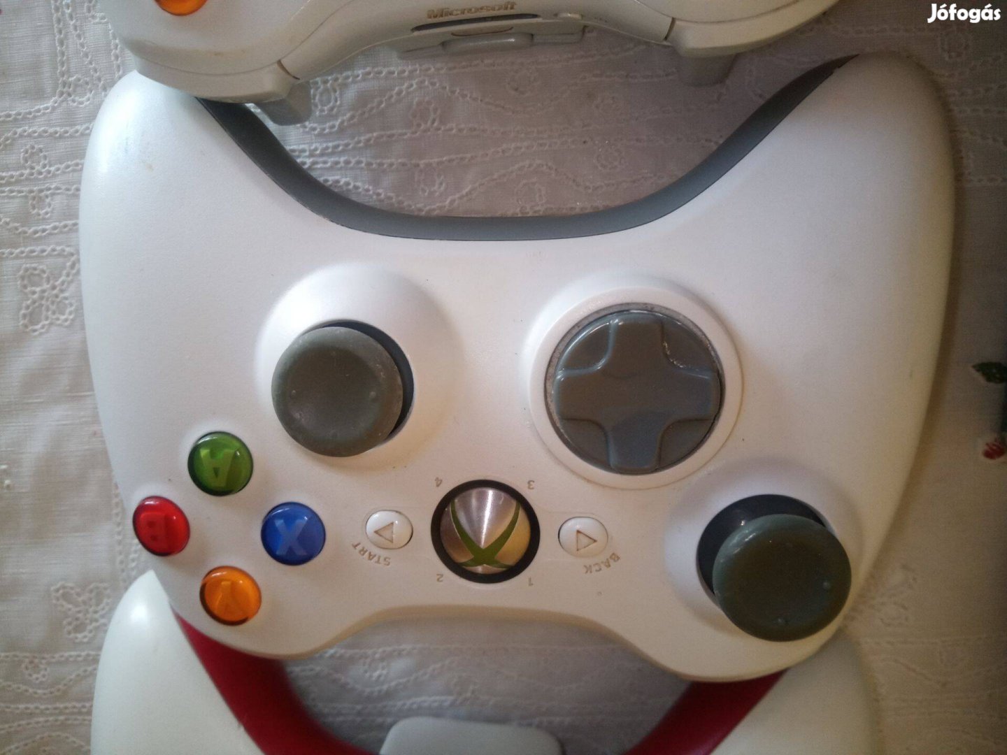 M-37. Xbox 360 Fehér Vezeték Nélküli Controller Újszerű