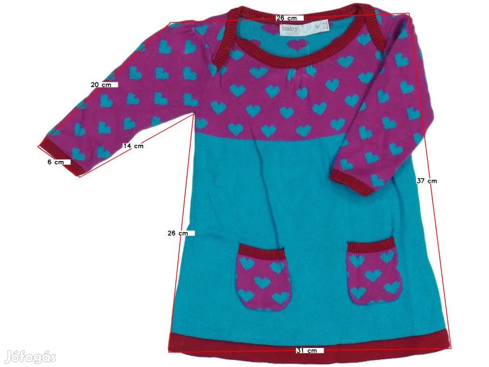 M&Co. Használt (használtabb) Lány Ruha (Méret: 68)