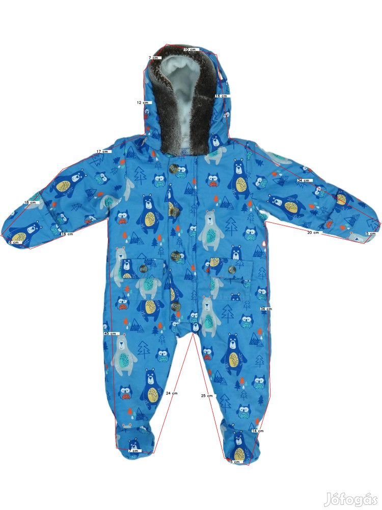 M&Co. Használt (újszerű) Fiú Baby overál (Méret: 68)