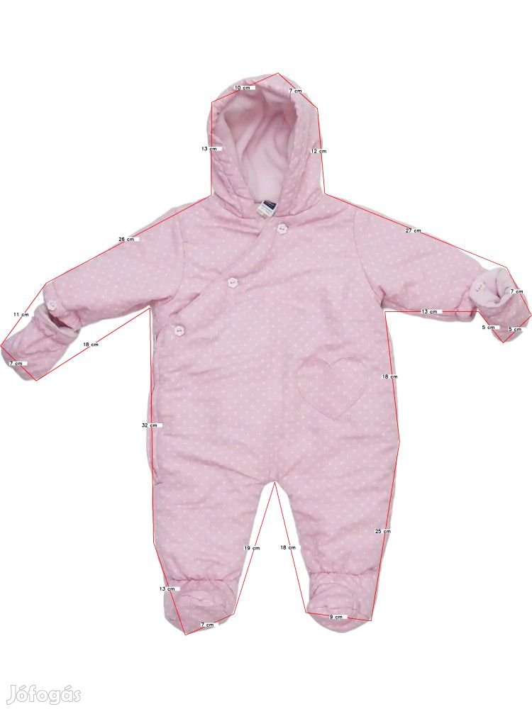 M&Co. Használt (újszerű) Lány Baby overál (Méret: 68)
