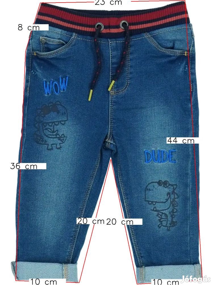 M&Co. Új (címkés) Fiú Farmernadrág (Méret: 86)