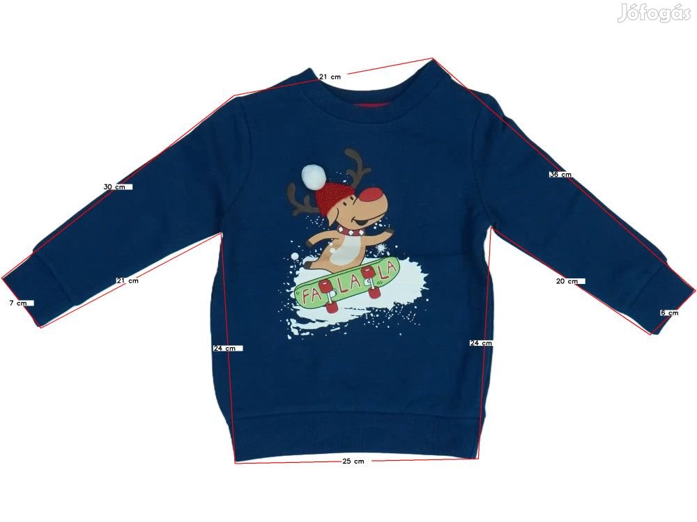 M&Co. Új (címkés) Fiú Pulóver (Méret: 86)