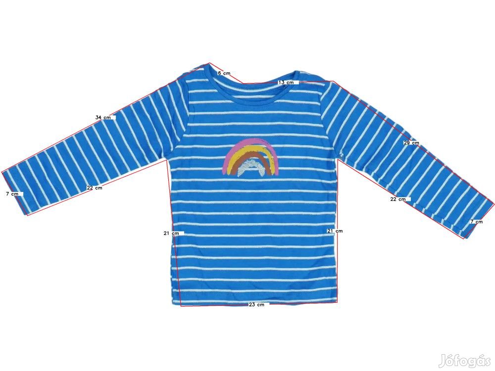 M&Co. Új (címkés) Lány Hosszú ujjú felső (Méret: 86)