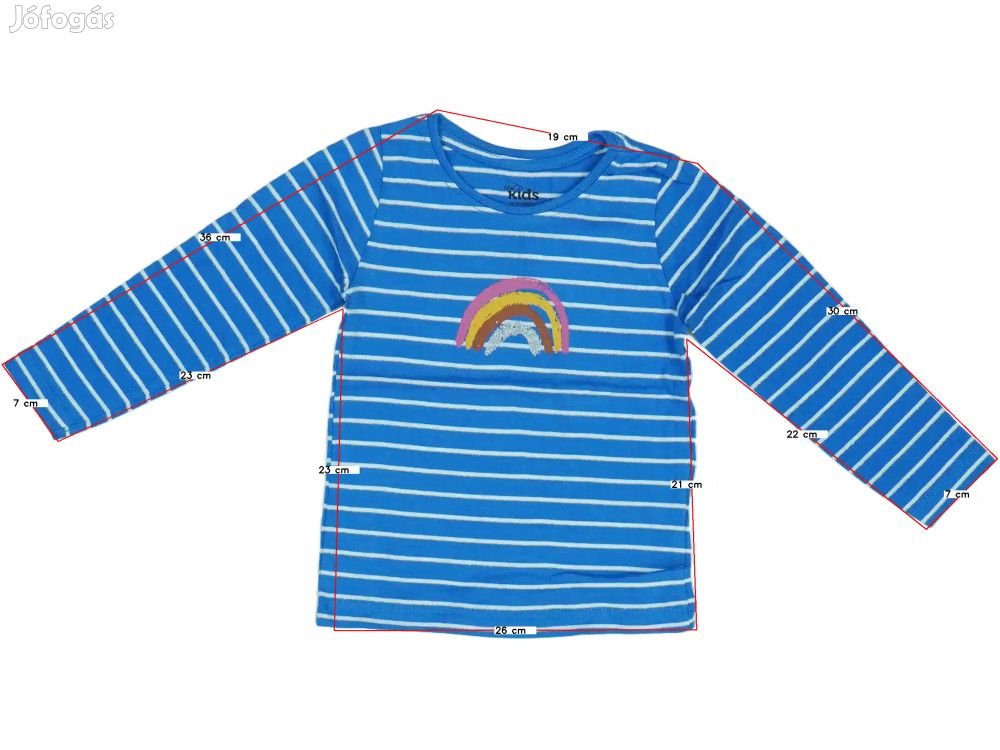 M&Co. Új (címkés) Lány Hosszú ujjú felső (Méret: 92)