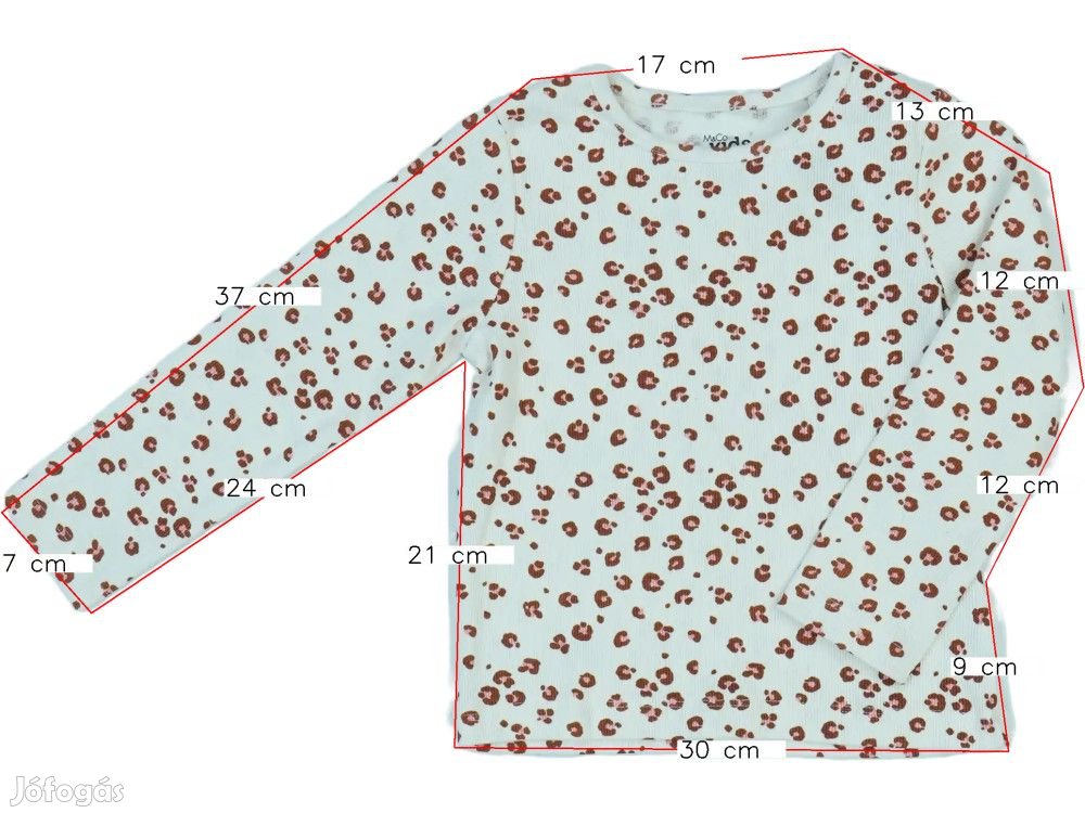 M&Co. Új (címkés) Lány Hosszú ujjú felső (Méret: 98)