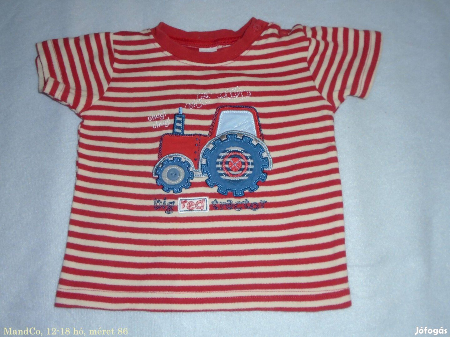 MCo traktor mintás póló 12-18 hó méret 86