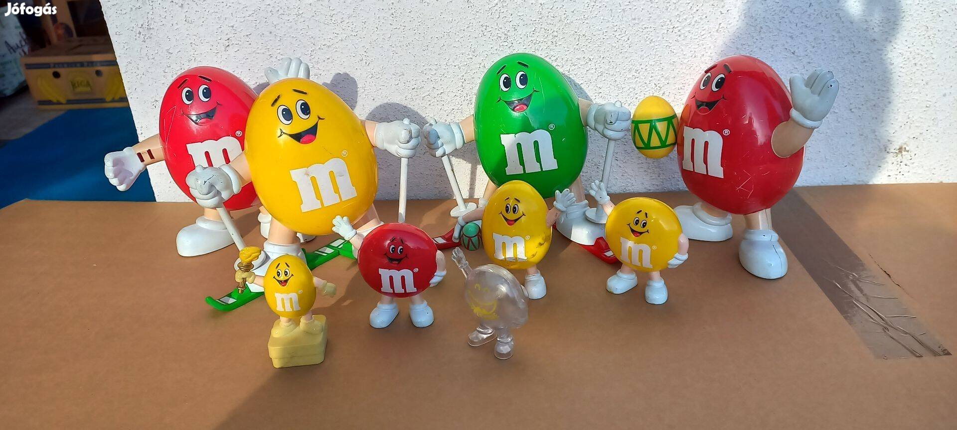 M&M figurák egyben cukortartók - retro