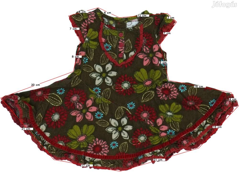 M&S/Marks&Spencer Használt (keveset használt) Lány Ruha (Méret: 74)