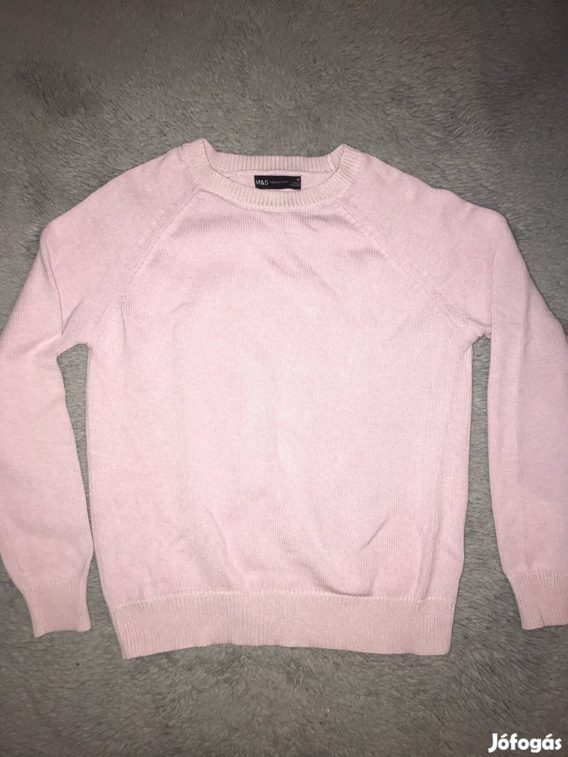 M&S rózsaszín pulcsi XS