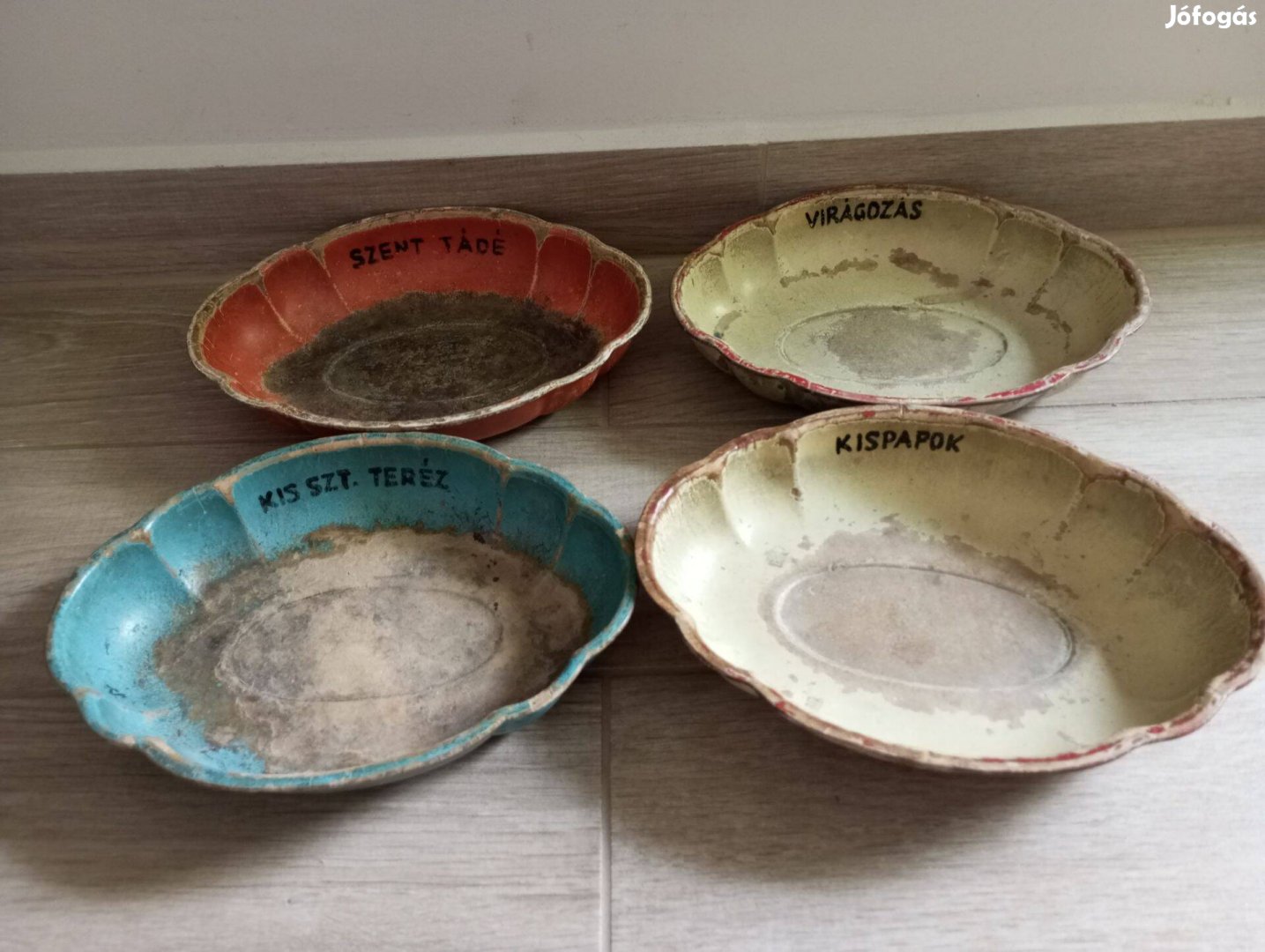 M.V.P. szecessziós, adománygyűjtésre használt kínálótál - 4