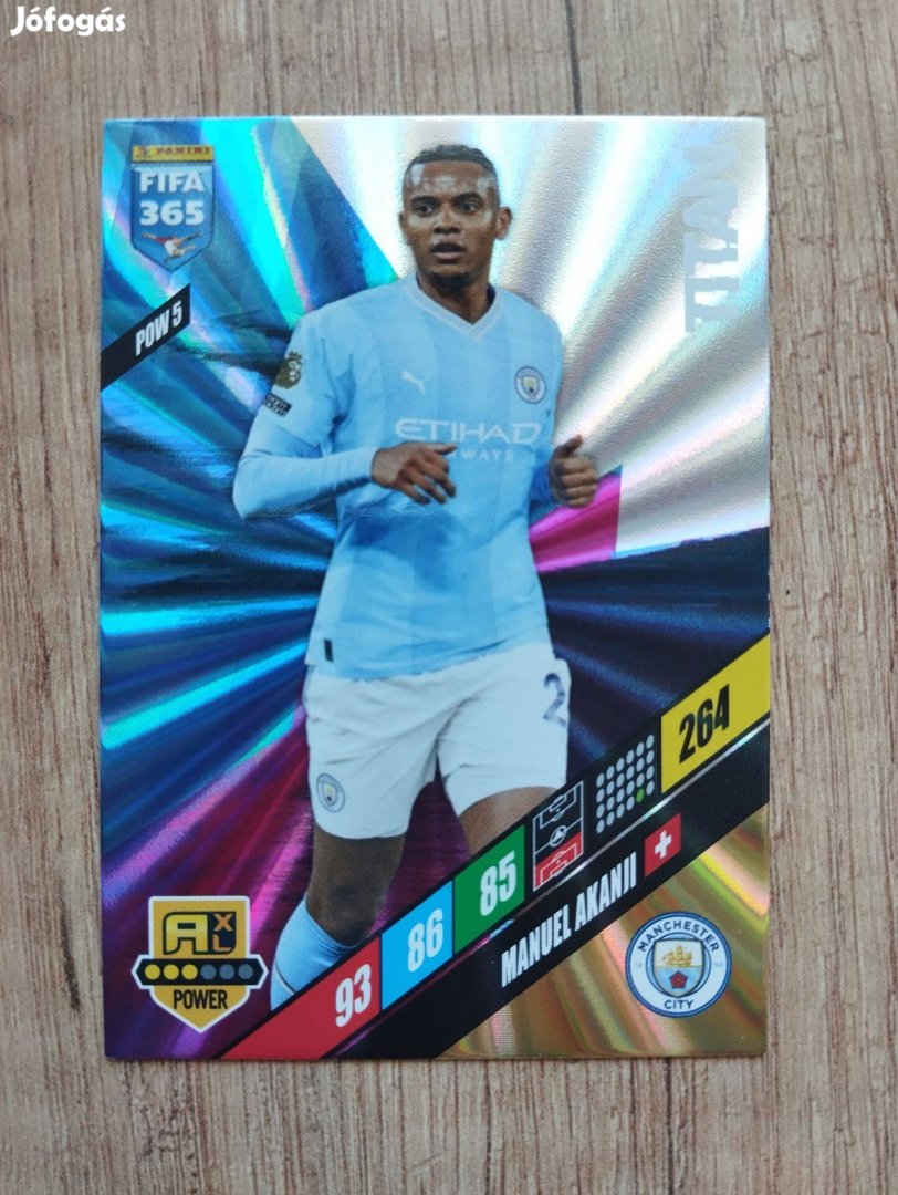 M. Akanji (Manchester City) FIFA 365 2024 Power Titan focis kártya