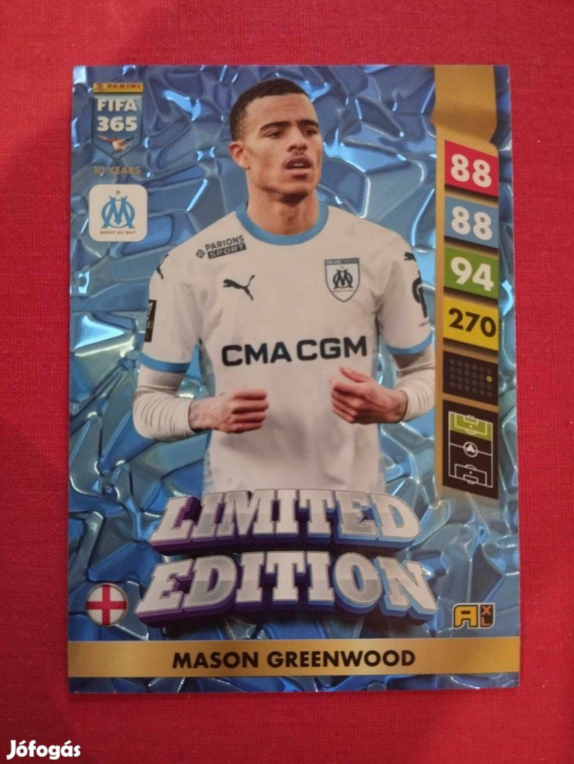 M. Greenwood (O. Marseille) FIFA 365 2025 Limited Edition focis kártya