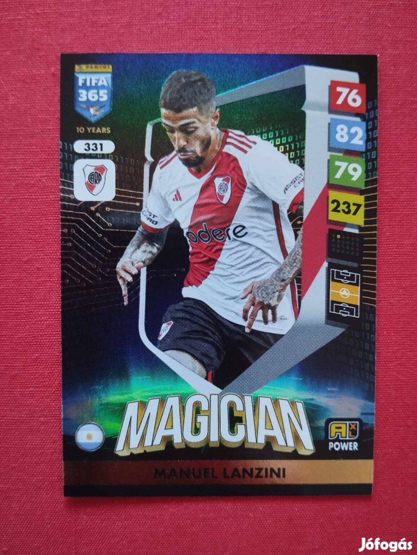 M. Lanzini (River Plate) FIFA 365 2025 Power Magician focis kártya