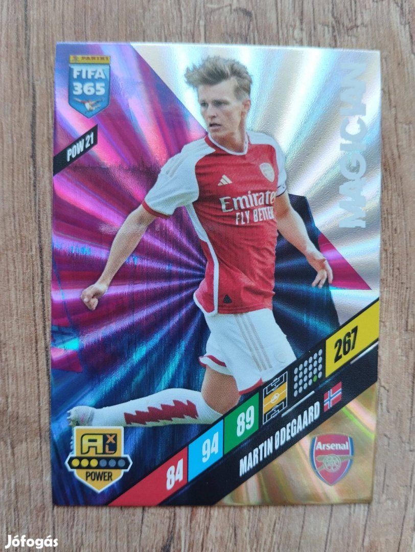 M. Odegaard (Arsenal) FIFA 365 2024 Power Magician focis kártya