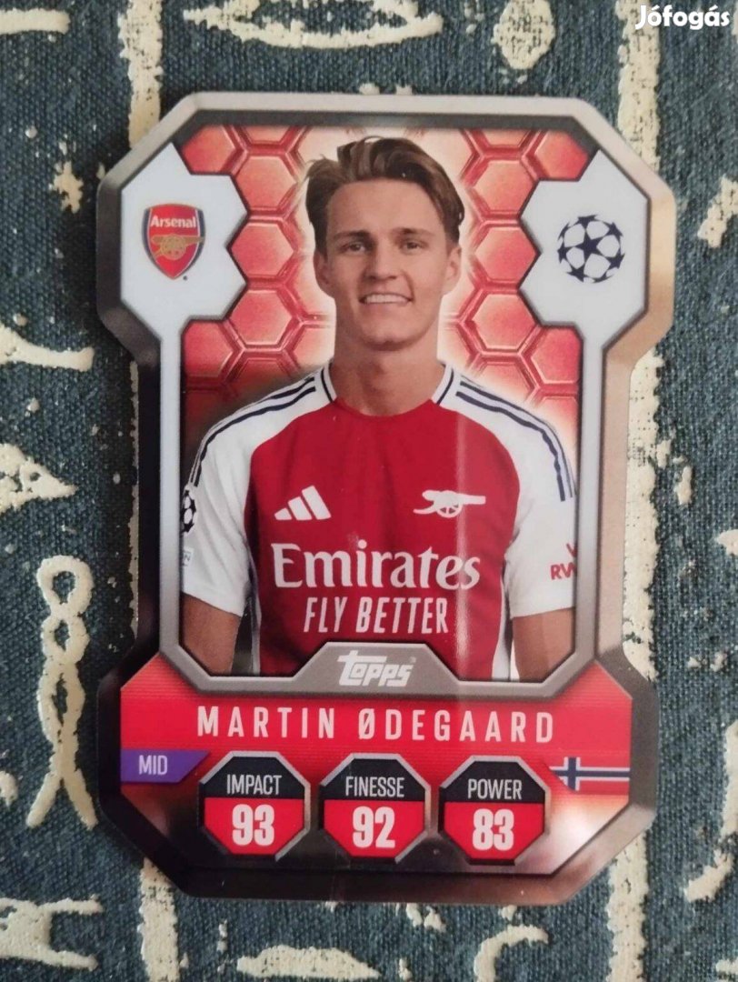 M. Odegaard (Arsenal) Shield Pajzs Bajnokok Ligája 2024/25 kártya