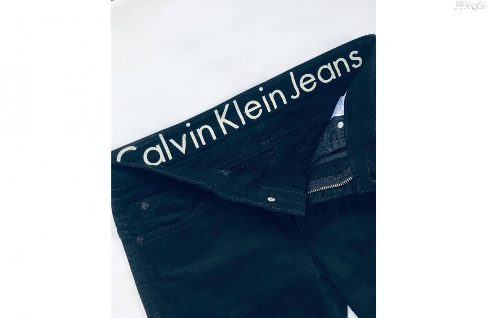 M / 30 női fekete Calvin Klein farmer nadrág farmernadrág