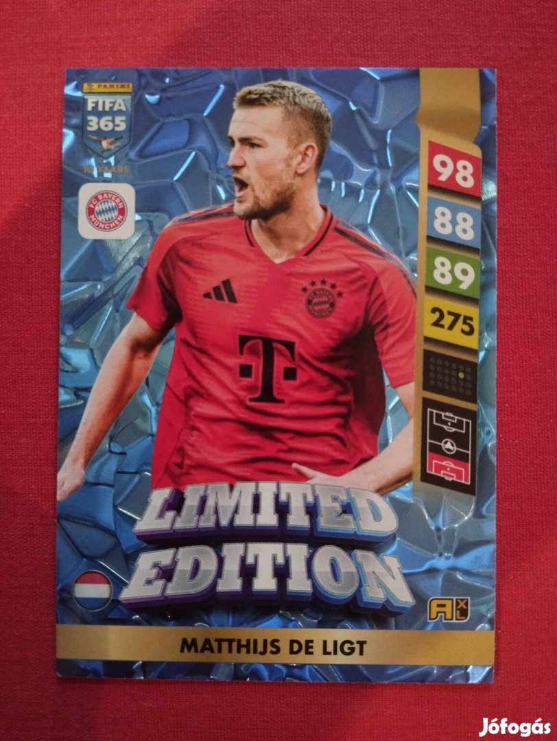 M. de Ligt (Bayern München) FIFA 365 2025 Limited Edition focis kártya