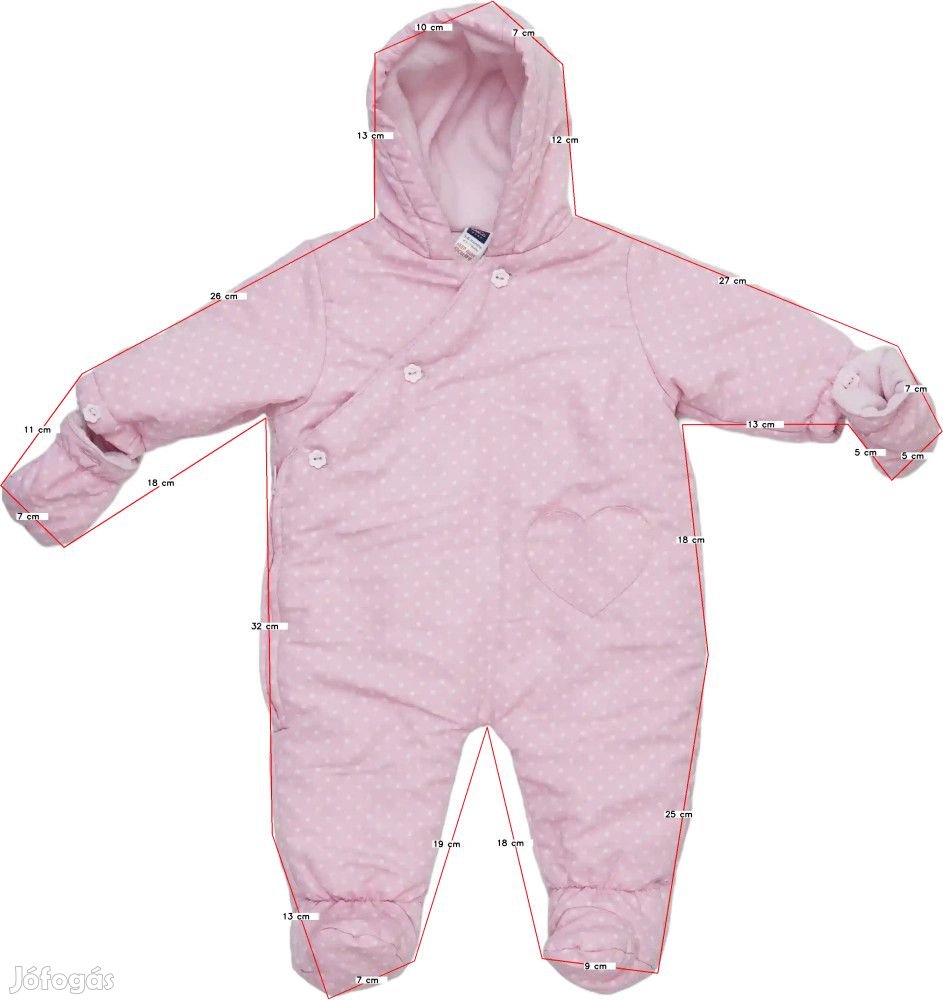 M&amp;Co. Használt (újszerű) Lány Baby overál (Méret: 68)