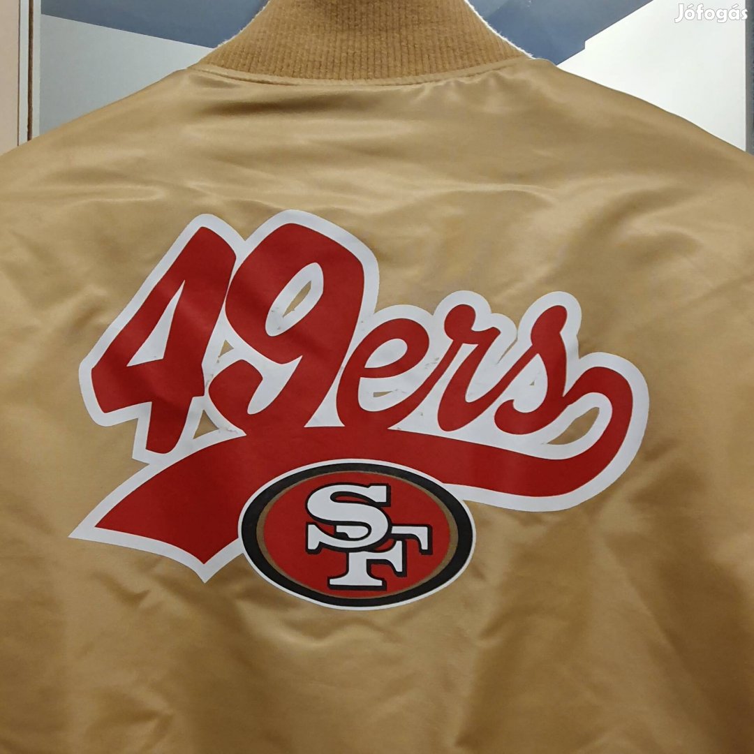 M-es San Francisco 49ers NFL varsity bomber dzseki kabát