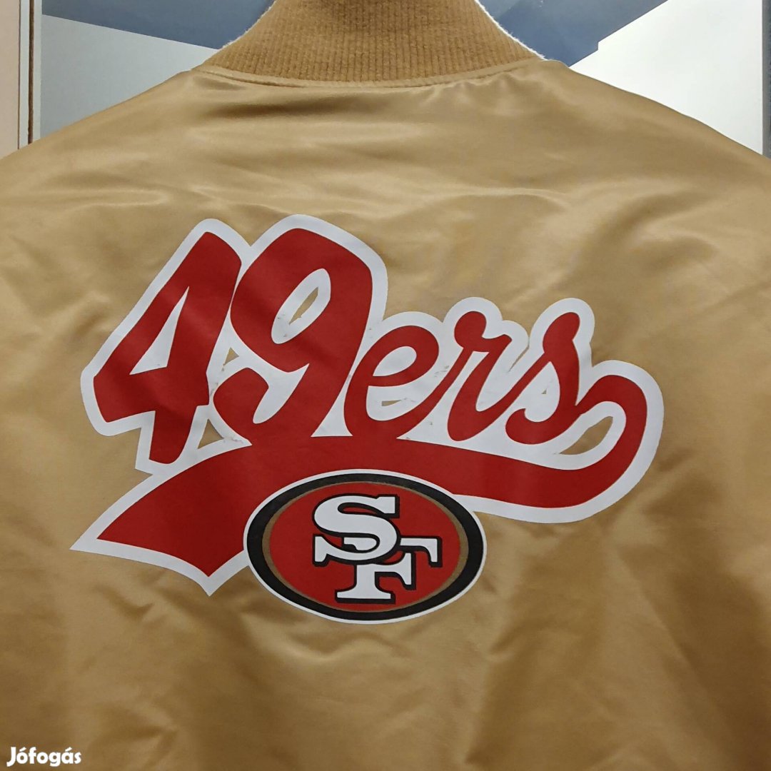 M-es San Francisco NFL varsity bomber dzseki kabát