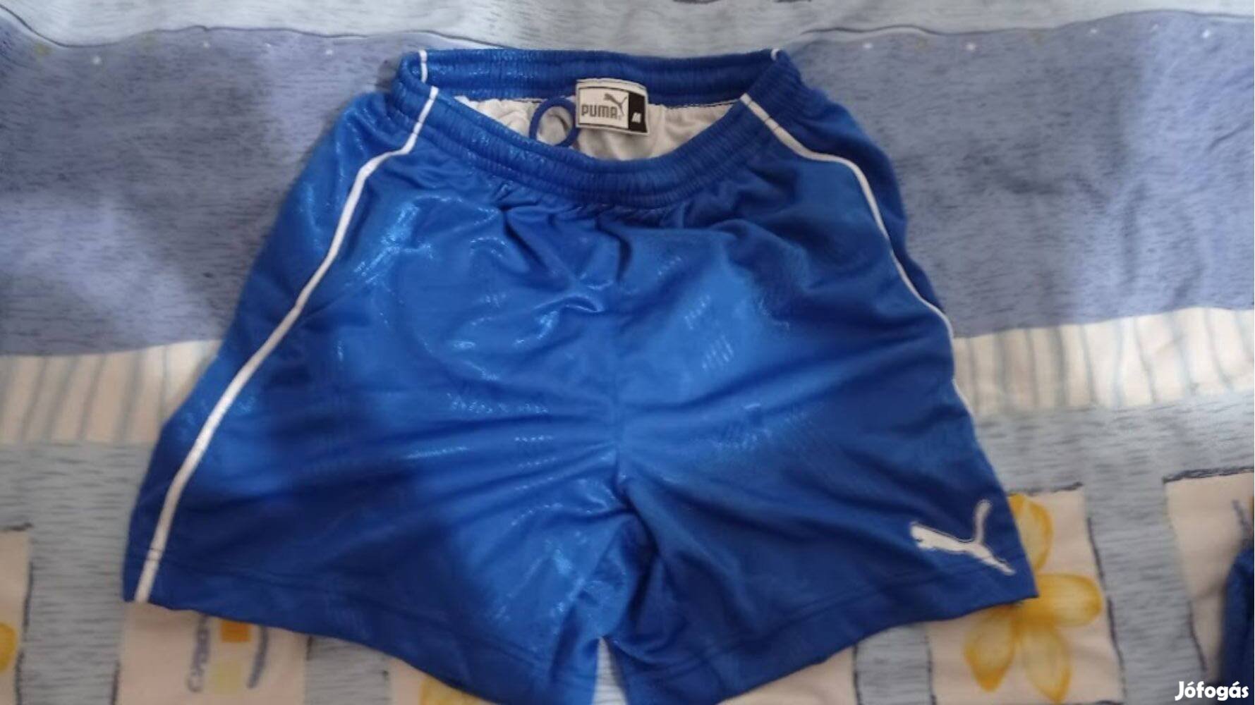 M-es futballista sport ruházat kék focista rövidnadrág