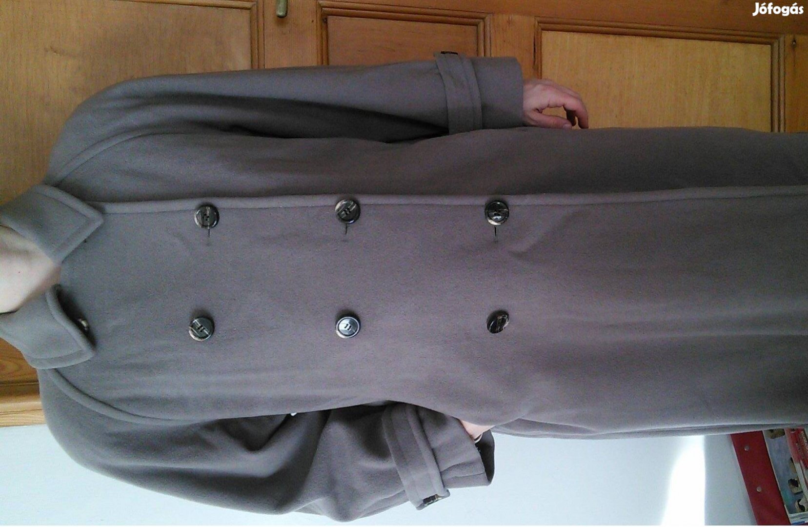 M-es télikabát női gyapjú barna hosszú téli kabát M