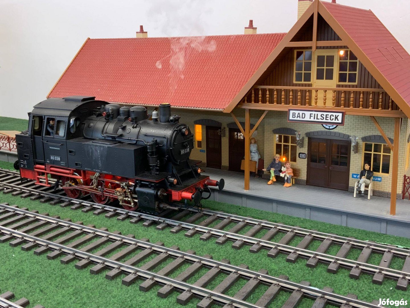 Märklin 1-es nyomtávú ( 1: 32 !! ) BR 80 hangos gőzmozdony