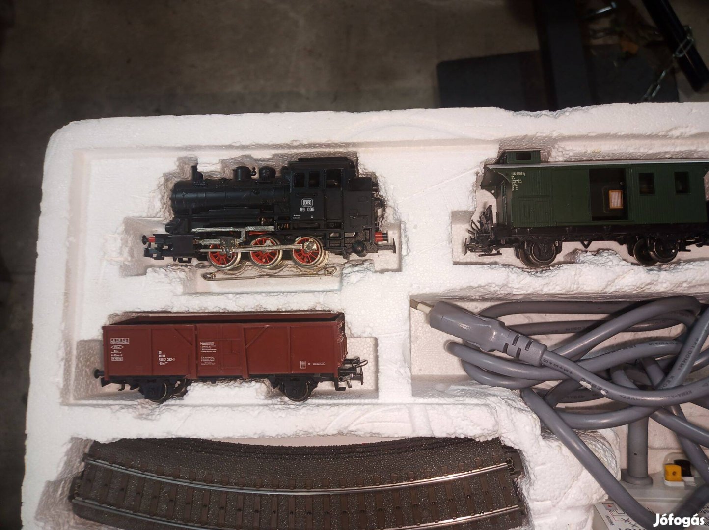 Märklin vasút modell 89 és gőzös szett