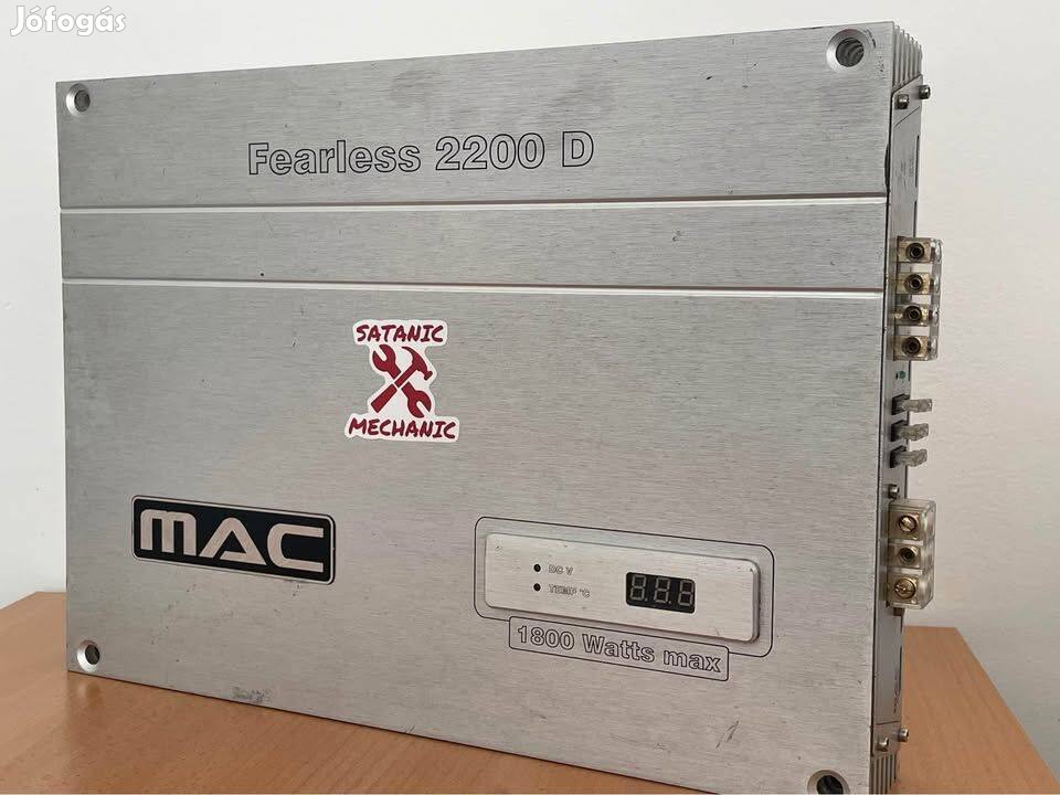 Mac Audio Fearless 2200D 1800w 2 csatornás hidalható erősítő