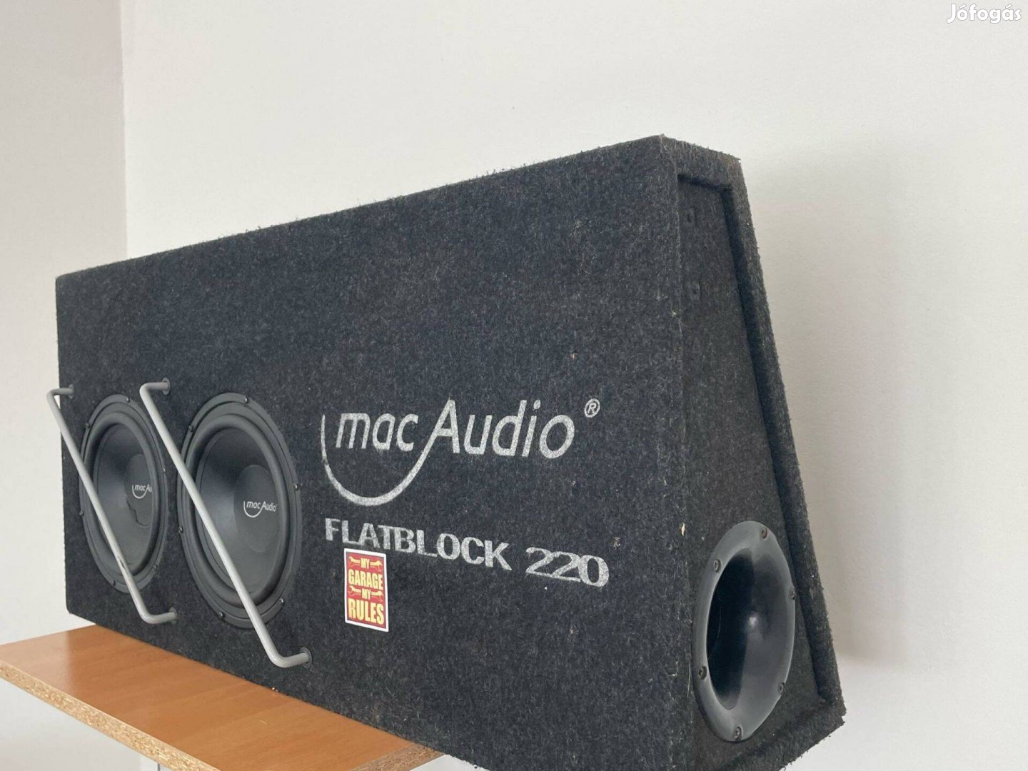 Mac Audio dupla mélyláda extra lapos fatblock