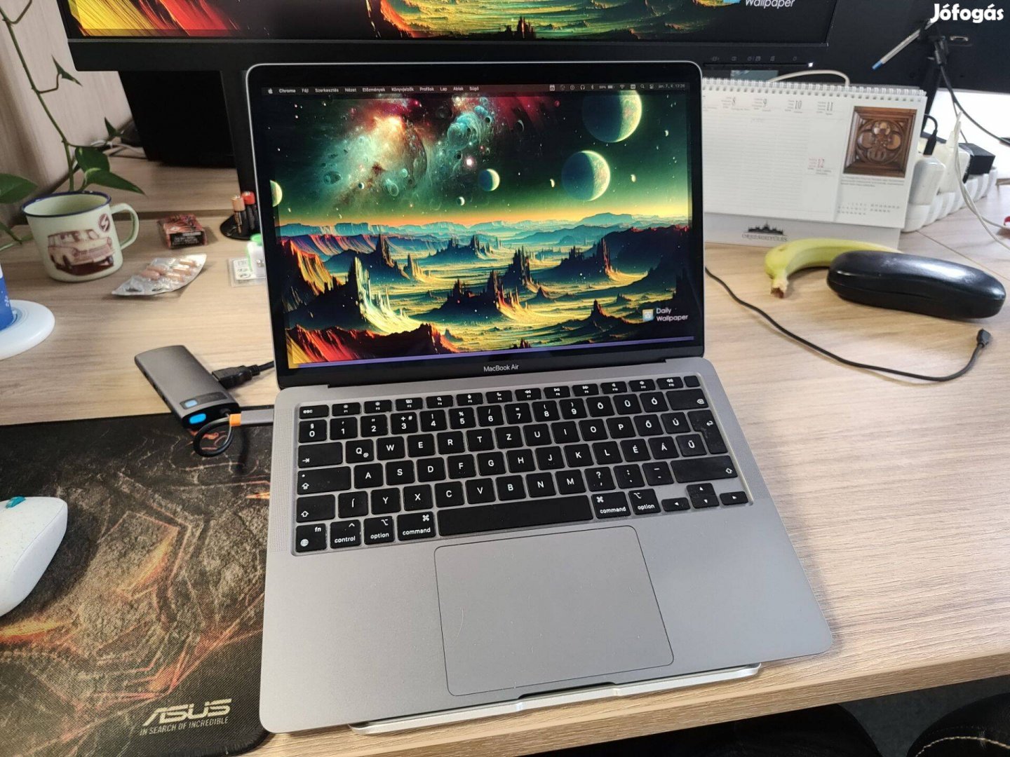 Macbook Air CTO 13" M1 / 16GB / 256GB - Magyar