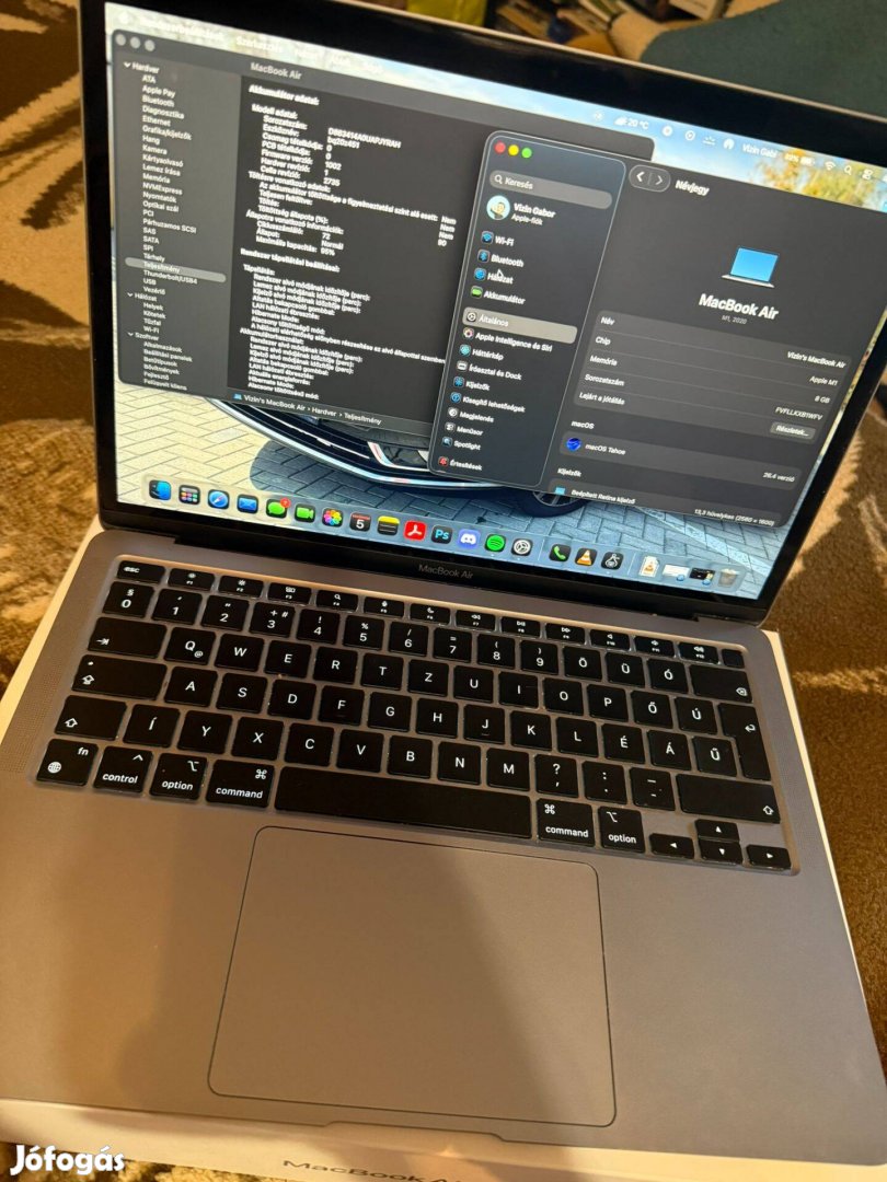 Macbook Air M1, magyar kiosztású billentyűzet