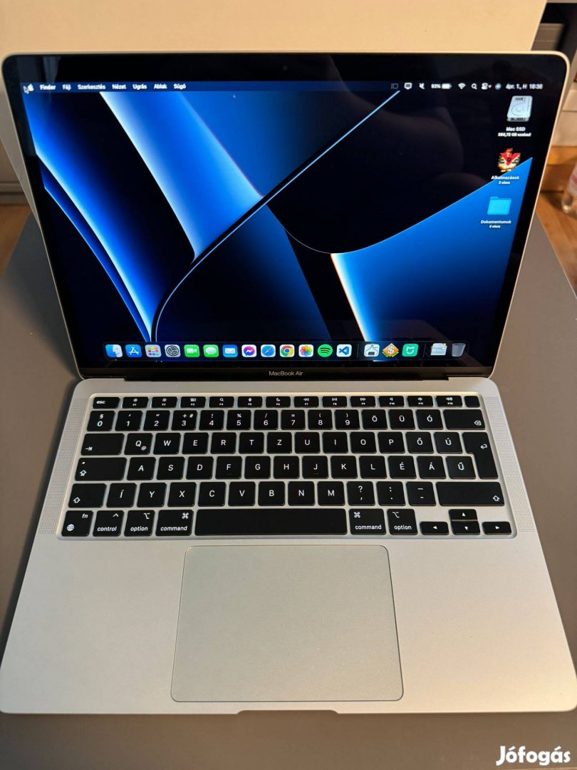 Macbook M1 Air CTO 8/512 eladó